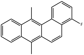 4-Fluoro-7,12-dimethylbenz[a]anthracene Struktur