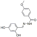 4-Methoxybenzoic acid N'-[(2,4-dihydroxyphenyl)methylene] hydrazide,73703-09-0,结构式