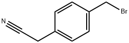 2-(4-溴甲基苯基)乙腈, 7371-94-0, 结构式