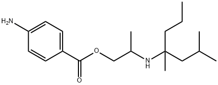 2-(4,6-Dimethylheptan-4-ylamino)propyl=p-aminobenzoate Structure