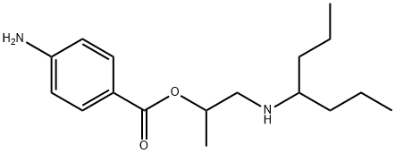 2-(1-Propylbutylamino)-1-methylethyl=p-aminobenzoate Structure