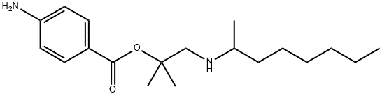 2-(1-Methylheptylamino)-1,1-dimethylethyl=p-aminobenzoate Structure