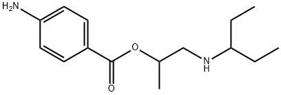 2-(1-Ethylpropylamino)-1-methylethyl=p-aminobenzoate Structure