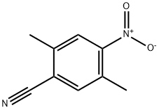 2,5-二甲基-4-硝基苯甲腈 结构式