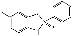 2,3-ジヒドロ-6-メチル-2-フェニル-1,3,2-ベンゾチアザホスホール2-スルフィド 化学構造式