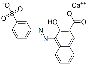 2-Naphthalenecarboxylic acid, 3-hydroxy-4-(4-methyl-3-sulfophenyl)azo-, calcium salt 化学構造式