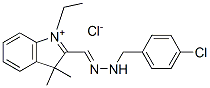 2-[[(4-chlorophenyl)methylhydrazono]methyl]-1-ethyl-3,3-dimethyl-3H-indolium chloride|2-[[(4-氯苯基)甲基亚肼基]甲基]-1-乙基-3,3-二甲基-3H-吲哚翁氯化物