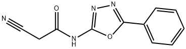 2-Cyano-N-(5-phenyl-1,3,4-oxadiazol-2-yl)acetamide,73720-15-7,结构式