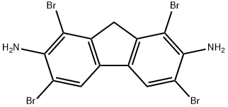 1,3,6,8-Tetrabromo-9H-fluorene-2,7-diamine 结构式