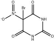 5-bromo-6-hydroxy-5-nitro-dihydro-pyrimidine-2,4-dione Struktur