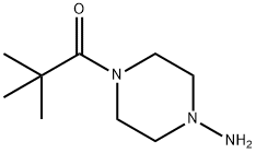 1-Piperazinamine,4-(2,2-dimethyl-1-oxopropyl)-(9CI) 化学構造式