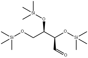 D-Erythrose, tris(trimethylsilyl)- deriv.,73745-84-3,结构式