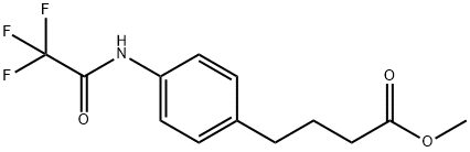 4-(p-Trifluoroacetylaminophenyl)butyric acid methyl ester,73747-24-7,结构式