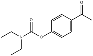 N,N-Diethylcarbamic acid p-acetylphenyl ester 结构式