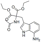 2-(Acetylamino)-2-[(7-amino-1H-indol-3-yl)methyl]malonic acid diethyl ester Structure