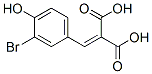 (3-Bromo-4-hydroxybenzylidene)malonic acid Structure