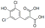 3,5-Dichloro-4-hydroxyphenylmethylenemalonic acid Struktur