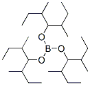 Tris[1-(1-methylpropyl)-2-methylbutoxy]borane Struktur