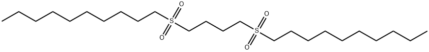 1,4-ビス(デシルスルホニル)ブタン 化学構造式
