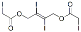 2,3-Diiodo-2-butene-1,4-diol bis(iodoacetate) 结构式