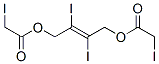 2,3-Diiodo-2-butene-1,4-diol bis(iodoacetate) Structure