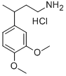 3-(3,4-Dimethoxyphenyl)butylamine hydrochloride Structure