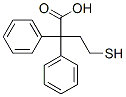 2,2-ジフェニル-4-メルカプト酪酸 化学構造式