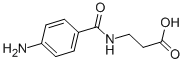 N-(4-アミノベンゾイル)-β-アラニン 化学構造式