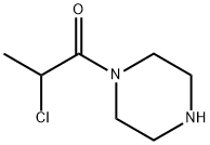 Piperazine, 1-(2-chloro-1-oxopropyl)- (9CI) 化学構造式
