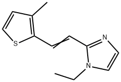 1H-Imidazole,1-ethyl-2-[2-(3-methyl-2-thienyl)ethenyl]-(9CI) Structure