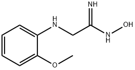 Ethanimidamide, N-hydroxy-2-[(2-methoxyphenyl)amino]- (9CI) 化学構造式