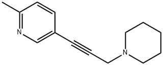 5-(3-Piperidino-1-propynyl)-2-methylpyridine Structure