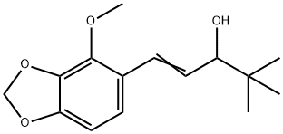 4,4-Dimethyl-1-(2-methoxy-3,4-methylenedioxyphenyl)-1-penten-3-ol Structure