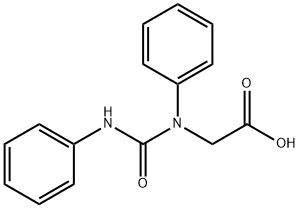2-(1,3-Diphenylureido)acetic acid Structure
