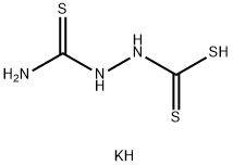 2-(氨基硫代甲酰)-肼二硫代羧酸钾盐,73771-62-7,结构式