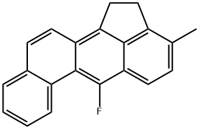6-Fluoro-3-methyl-1,2-dihydrobenz[j]aceanthrylene 结构式