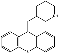 3-(Thioxanthen-9-ylmethyl) piperidine 结构式