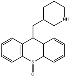3-(Thioxanthen-9-ylmethyl) piperidine, S-oxide Structure