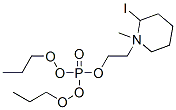 1-(2-dipropoxyphosphoryloxyethyl)-1-methyl-3,4,5,6-tetrahydro-2H-pyrid ine iodide Structure
