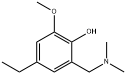 Phenol, 2-[(dimethylamino)methyl]-4-ethyl-6-methoxy- (9CI) 结构式
