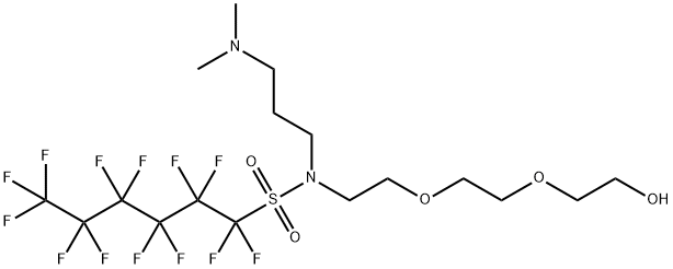 N-(3-dimethylaminopropyl)-1,1,2,2,3,3,4,4,5,5,6,6,6-tridecafluoro-N-[2 -[2-(2-hydroxyethoxy)ethoxy]ethyl]hexane-1-sulfonamide|