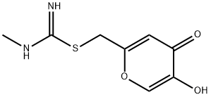 Carbamimidothioic acid, N-methyl-, (5-hydroxy-4-oxo-4H-pyran-2-yl)methyl ester (9CI) Struktur