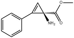 2-Cyclopropene-1-carboxylicacid,1-amino-2-phenyl-,methylester,(R)-(9CI) Struktur