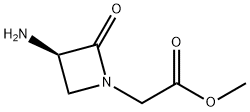 1-Azetidineacetic acid, 3-amino-2-oxo-, methyl ester, (R)- (9CI) 结构式