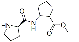 Cyclopentanecarboxylic acid, 2-[[(2R)-2-pyrrolidinylcarbonyl]amino]-, ethyl Structure