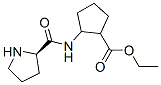 Cyclopentanecarboxylic acid, 2-[[(2R)-2-pyrrolidinylcarbonyl]amino]-, ethyl 结构式