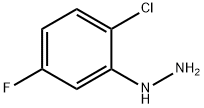 (2-氯-5-氟苯基)肼 结构式