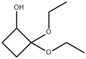 Cyclobutanol, 2,2-diethoxy- (9CI) 化学構造式
