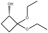 Cyclobutanol, 2,2-diethoxy-, (1S)- (9CI) Struktur