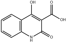2,4-二羟基-3-喹啉羧酸 结构式